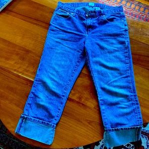 CK denim crop pants